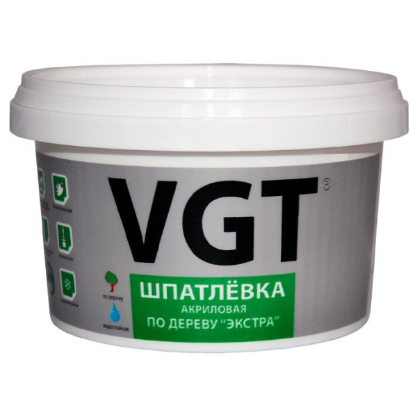 Шпатлевка по дереву 0,3кг белая Экстра  ВГТ(6)
